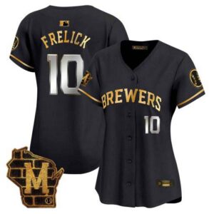 Women's Milwaukee Brewers Home Patch Vapor Premier Limited Jersey - All Stitched