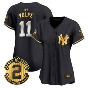 Women's New York Yankees Derek Jeter Patch Vapor Premier Limited Jersey - All Stitched