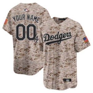 Dodgers USMC Alternate Vapor Premier Limited Custom Jersey - All Stitched