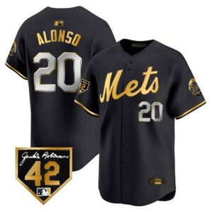 Men's New York Mets Jackie Robinson Patch Vapor Premier Limited Jersey - All Stitched