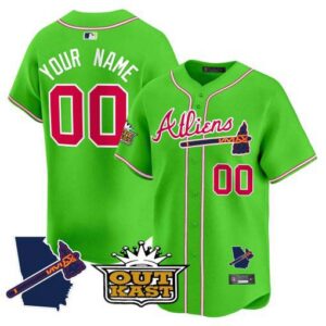 Atlanta Braves Atliens Vapor Premier Limited Custom Jersey V2 - All Stitched