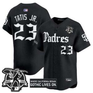 Men's San Diego Padres 'Gothic Edition' Vapor Premier Limited Jersey V2 - All Stitched