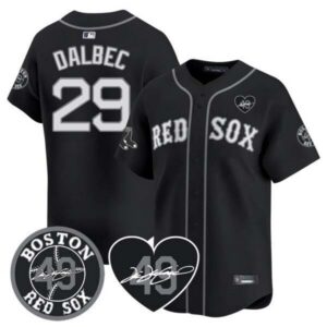 Men’s Red Sox Tim Wakefield Memorial Patch Vaper Premier Limited Jersey – All Stitched- All Stitched