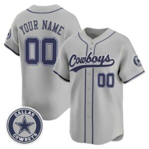 Dallas Cowboys Vapor Baseball Custom Jersey – All Stitched