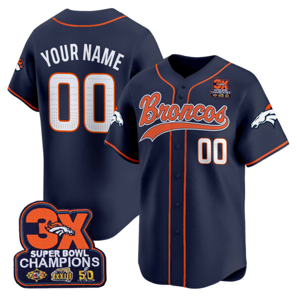 Denver Broncos 2025 Vapor Baseball Custom Jersey – All Stitched