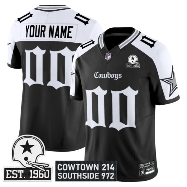 Dallas Cowboys ‘Gothic Lone Star Edition’ Vapor Limited Custom Jersey – All Stitched