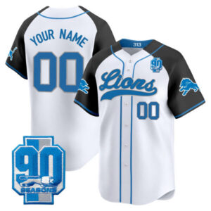 Detroit Lions 2025 Vapor Baseball Custom Jersey – All Stitched