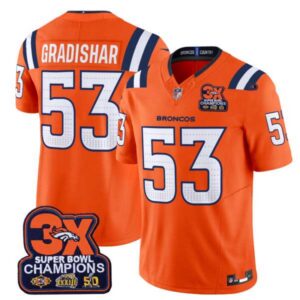 Men’s Denver Broncos 3-Time Champions Patch Vapor Limited Jersey V2 – All Stitched