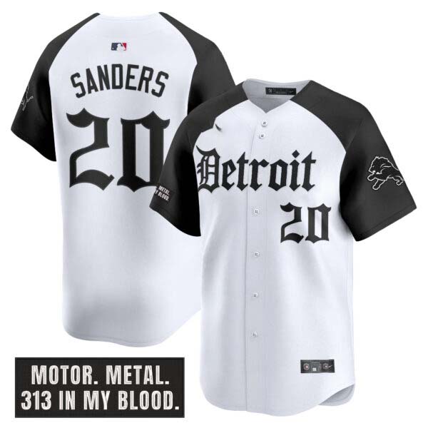 Men’s Detroit Lions ‘Motor Gothic Edition’ Vapor Premier Limited Jersey – All Stitched