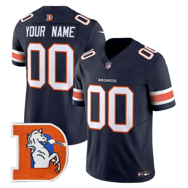 Denver Broncos Throwback Vapor Limited Custom Jersey V2 – All Stitched