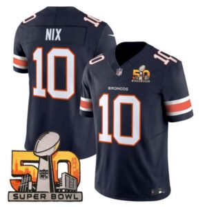 Men’s Denver Broncos Super Bowl 50 Patch Vapor Limited Jerse