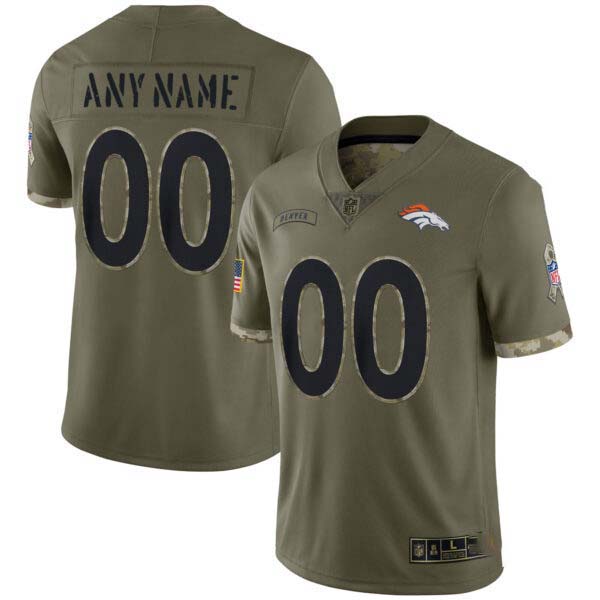 Denver Broncos Salute To Service Custom Jersey – All Stitched