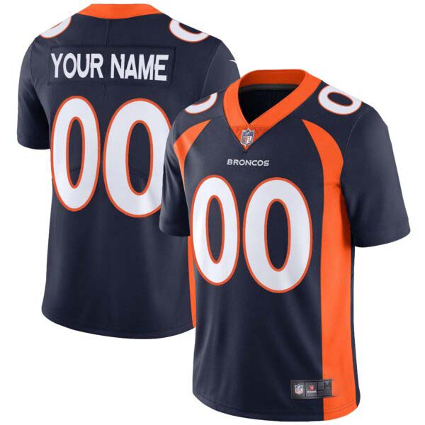 Denver Broncos Vapor Custom Jersey – All Stitched