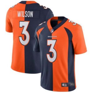 Russell Wilson Denver Broncos Split Vapor Limited Jersey – All Stitched
