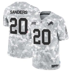Detroit Lions 2024 Salute to Service Vapor Limited Jersey – Arctic Camo – All Stitched
