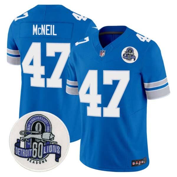 Ryan McNeil Detroit Lions 1993 Throwback Jersey – All Stitched