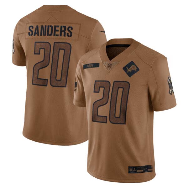 Barry Sanders Detroit Lions 2023 Salute To Service Limited Jersey – All Stitched