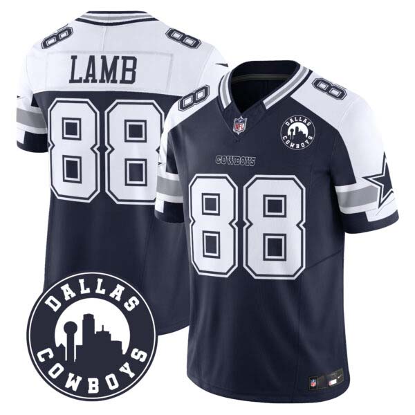 Men’s Cowboys Dallas City Patch Vapor Limited Jersey – All Stitched