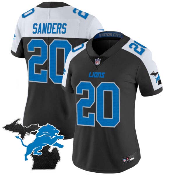 Women’s Detroit Lions 2024 Michigan Patch Vapor Jersey – All Stitched