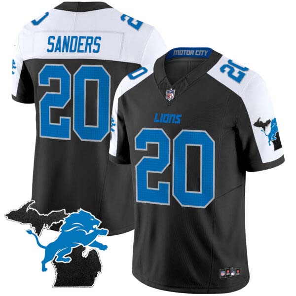 Men’s Detroit Lions 2024 Michigan Patch Vapor Limited Jersey – All Stitched