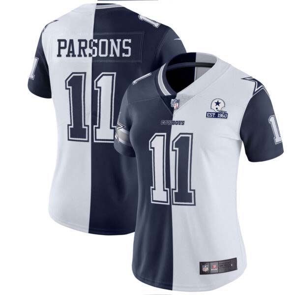 Women’s Micah Parsons Cowboys Split Est 1960 Patch – All Stitched