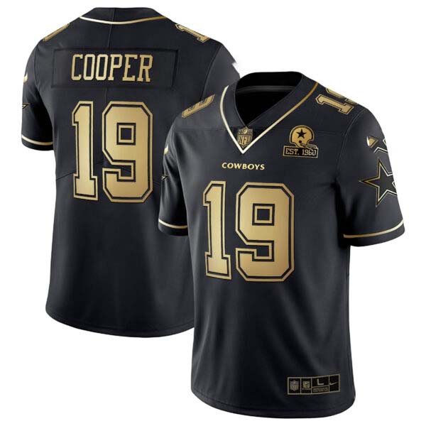 Men’s Cowboys Black & White Gold Vapor Limited – All Stitched