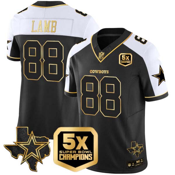Men’s Cowboys 5x Super Bowl Champions Vapor Limited Jersey – All Stitched
