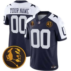 Dallas Cowboys Throwback John Madden Patch Custom Jersey – All Stitched