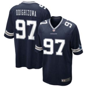 Osawaru Odighizuwa Dallas Cowboys Navy Jersey – All Stitched