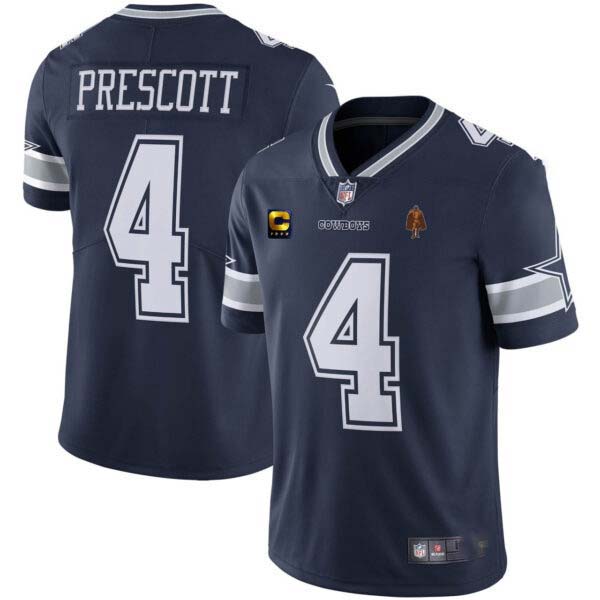 Dallas Cowboys Dak Prescott Walter Payton Patch Jersey – All Stitched