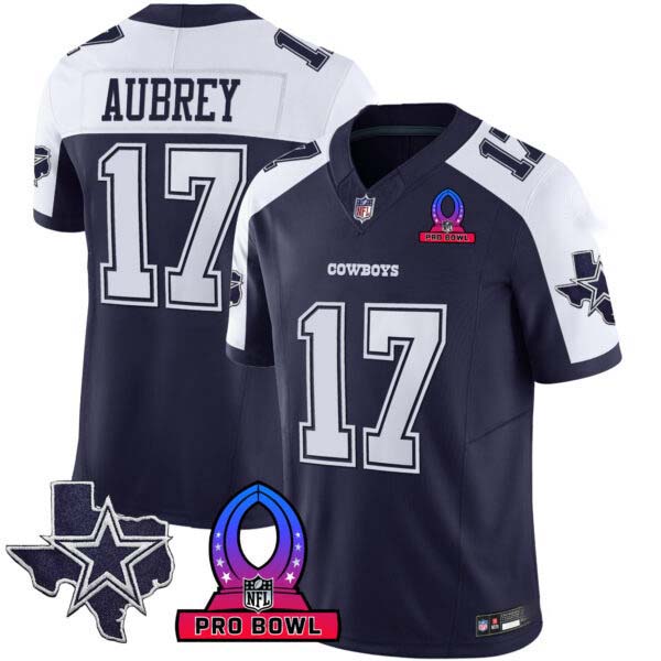 Men’s Cowboys 2024 Pro Bowl Patch Vapor Jersey – All Stitched