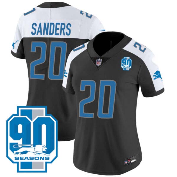 Women’s Detroit Lions 90th Year Patch Jersey – All Stitched