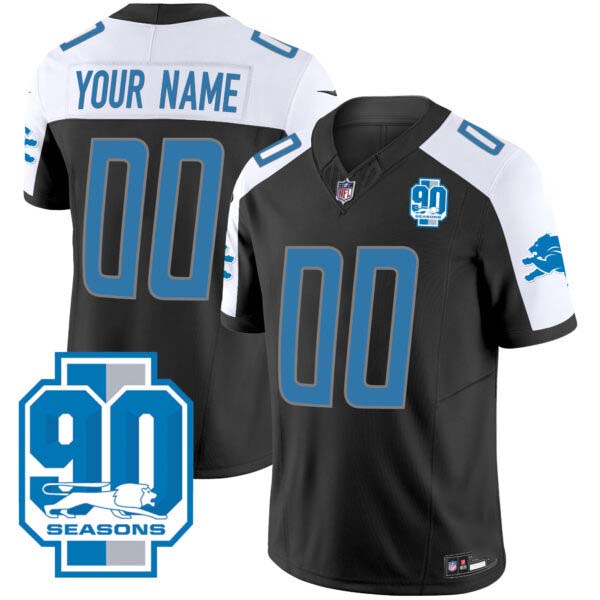 Detroit Lions Vapor Game Custom Jersey – All Stitched