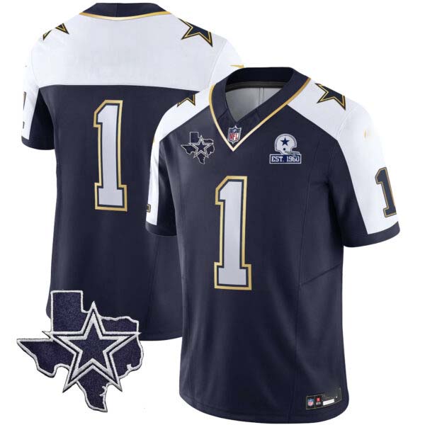 Men’s Cowboys Vapor Gold Jersey V2 – All Stitched