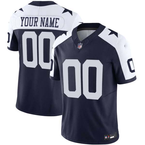 Cowboys Vapor Limited Custom Jersey – All Stitched