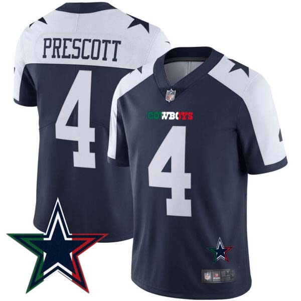Men’s Cowboys Mexico Vapor Jersey – All Stitched