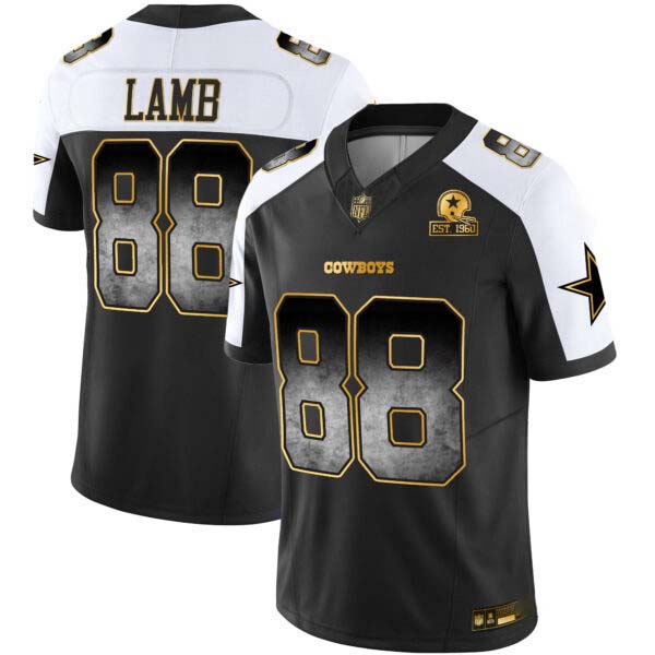Men’s Cowboys Arch Smoke Vapor Jersey – All Stitched