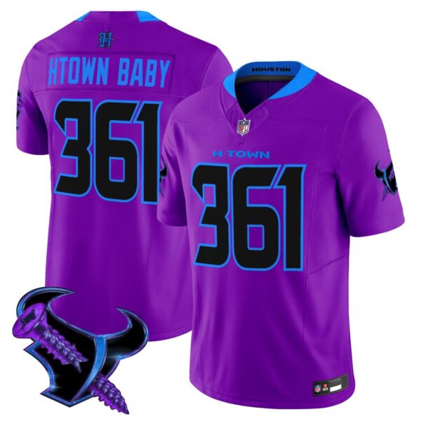 Htown Baby Houston Texans 2025 DJ Screw Vapor Limited Customized Jersey – All Stitched