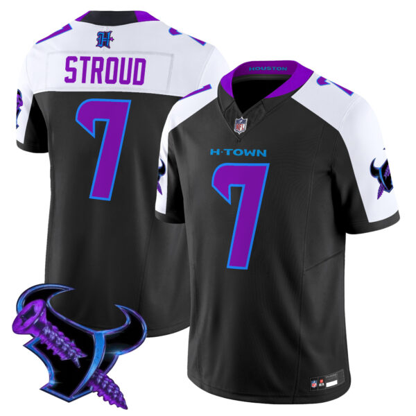 Men’s Houston Texans 2025 DJ Screw Vapor Limited Jersey – All Stitched