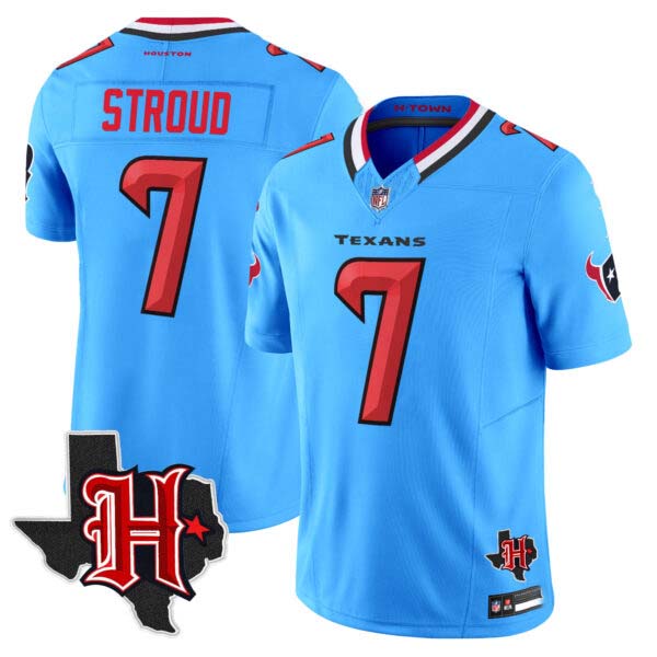 Men’s Houston Texans 2024 Texas Patch Vapor Limited Jersey V5 – All Stitched