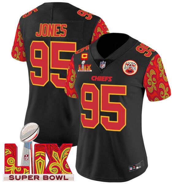 Women’s Chiefs Super Bowl LIX Style Vapor Limited Jersey – All Stitched