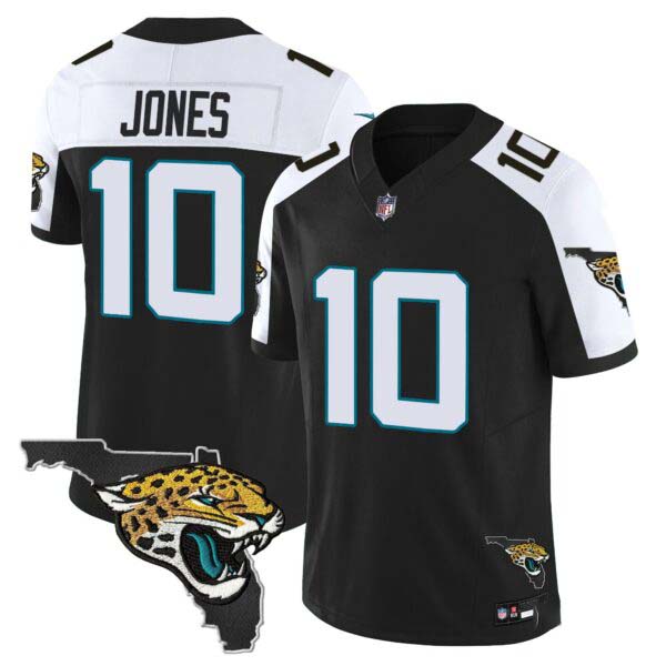 Mac Jones Jacksonville Jaguars Florida Patch Vapor Jersey – All Stitched