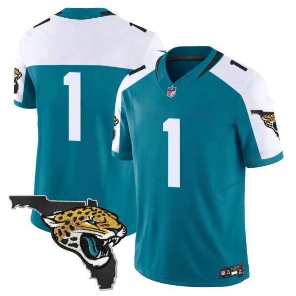 Men’s Jacksonville Jaguars Florida Patch Vapor Jersey – All Stitched