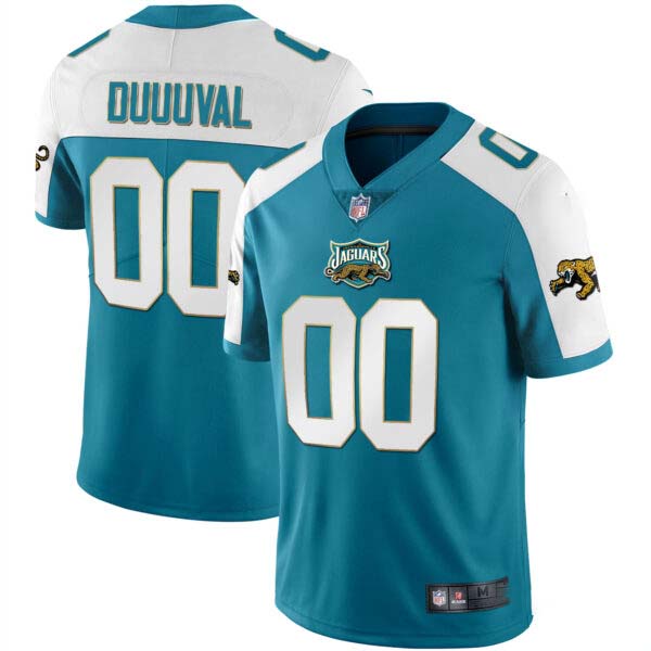 Jaguars Alternate Vapor Custom Number Jersey – All Stitched