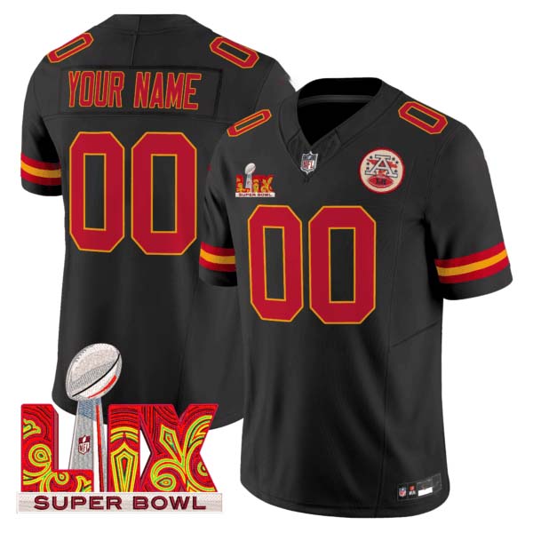 Chiefs Super Bowl LIX Patch Vapor Limited Custom Jersey – All Stitched