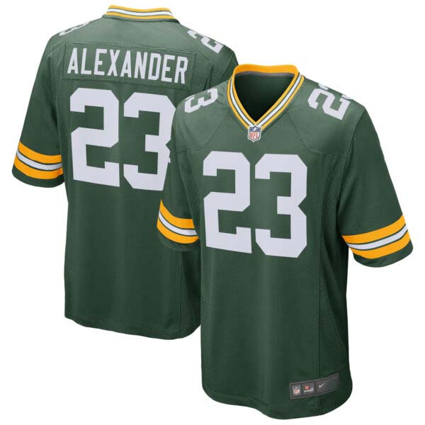 Jaire Alexander Green Bay Packers Green Game Jersey – All Stitched