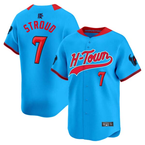 Men’s Houston Texans 2024 Baseball Jersey V2 – All Stitched