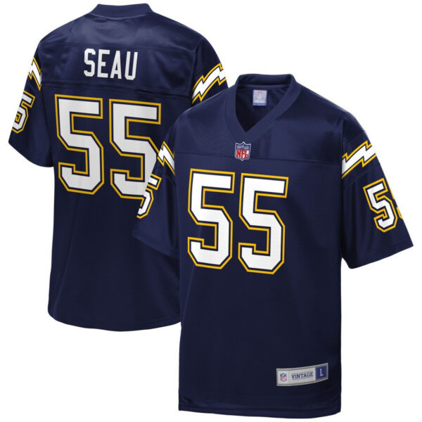 Junior Seau San Diego Chargers Navy Jersey – All Stitched