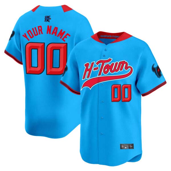 Houston Texans 2024 Baseball Custom Jersey V2 – All Stitched