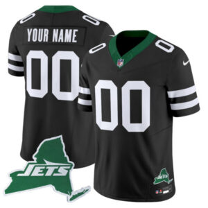 New York Jets Home Patch Vapor Legacy Limited Custom Jersey – All Stitched